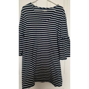 Madewell Navy Striped Dress Women’s Size Large